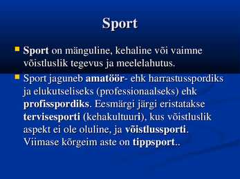 Spordifüsioloogia #2