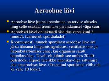 Spordifüsioloogia #7