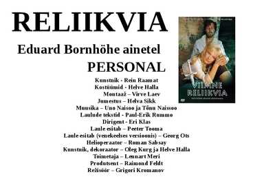Viimne Reliikvia #2