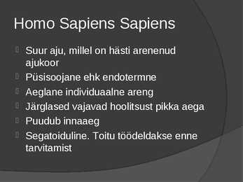 Inimlaste evolutsioon #13