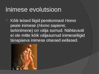 Inimlaste evolutsioon #3