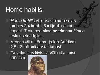Inimlaste evolutsioon #4