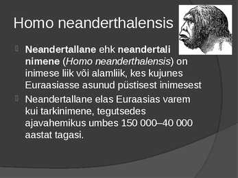 Inimlaste evolutsioon #8