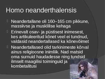Inimlaste evolutsioon #9