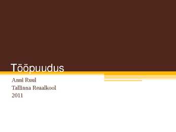 Tööpuudus