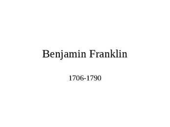 Benjamin Franklin