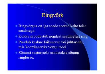 Arvutivõrkude arhitektuur #17