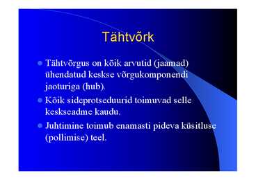 Arvutivõrkude arhitektuur #21