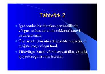 Arvutivõrkude arhitektuur #22
