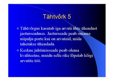 Arvutivõrkude arhitektuur #25