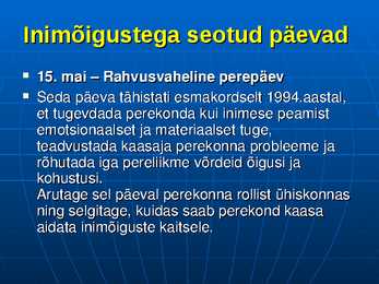 Inimõigused #109