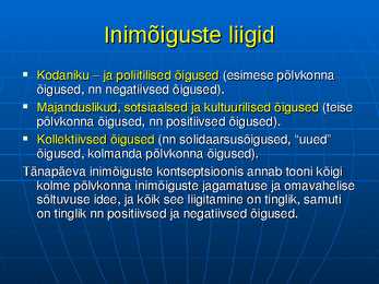 Inimõigused #14