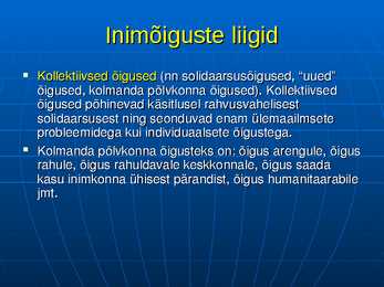 Inimõigused #17