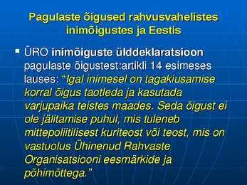 Inimõigused #163