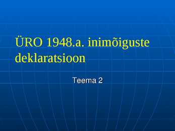Inimõigused #29