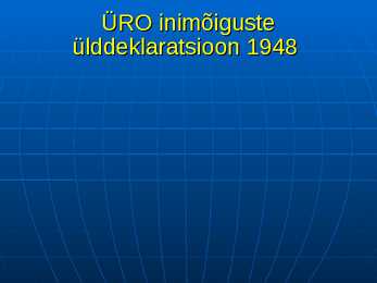 Inimõigused #30