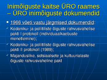 Inimõigused #32