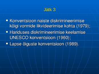 Inimõigused #35