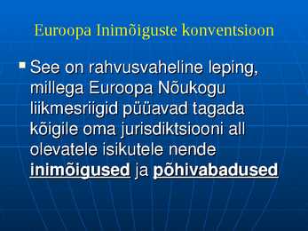 Inimõigused #41