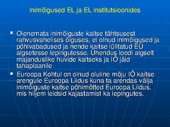 Inimõigused #49