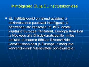 Inimõigused #50