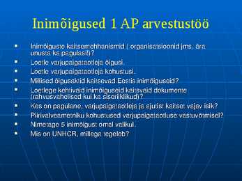 Inimõigused #6