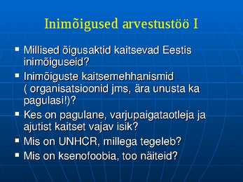 Inimõigused #7