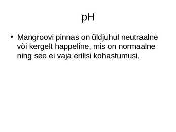 Mangroovi abiootilised tegurid #8