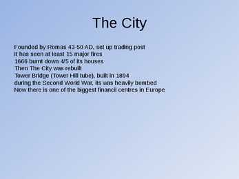 The city and the tower of london #2