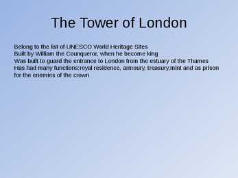 The city and the tower of london #8