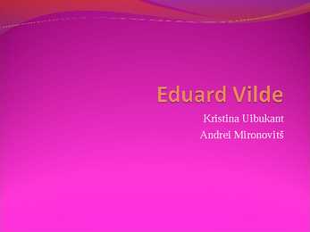 Eduard Vilde