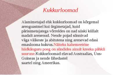 Kukkurloomad ja Ürgimetajad #2