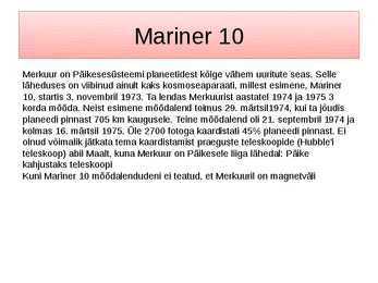 Merkuur #8