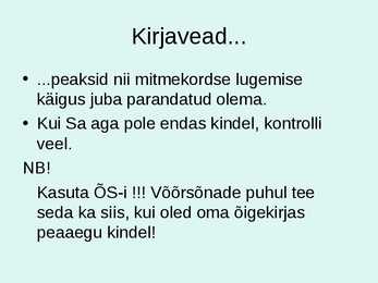 Kirjandi ülesehitus #12