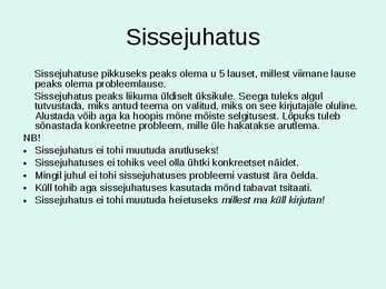 Kirjandi ülesehitus #4