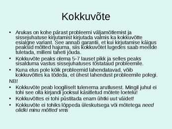 Kirjandi ülesehitus #5