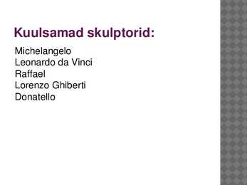 Renessansi arhitektuur ja skulptuur 15-sajandil #12
