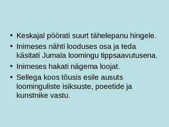 Renessans ja Humanism #7