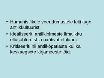 Renessans ja Humanism #8