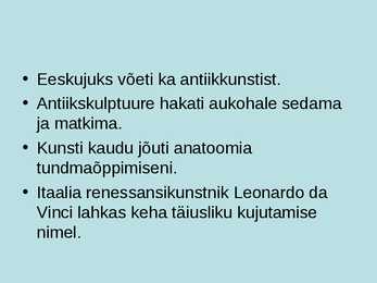 Renessans ja Humanism #9