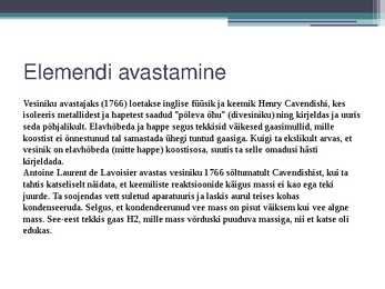 Vesinik #3