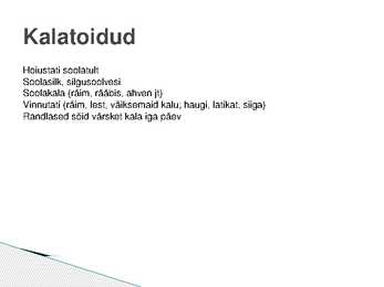 Talurahva toidud - PowerPoint #12