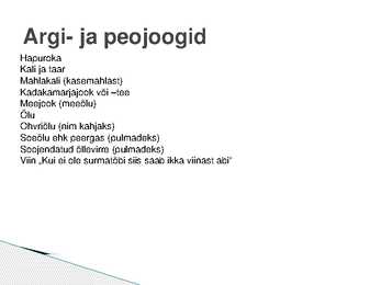 Talurahva toidud - PowerPoint #15