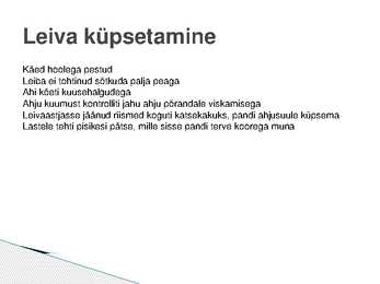Talurahva toidud - PowerPoint #7