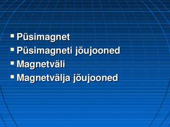 Magnetväli Magnetvälja jõujooned #2