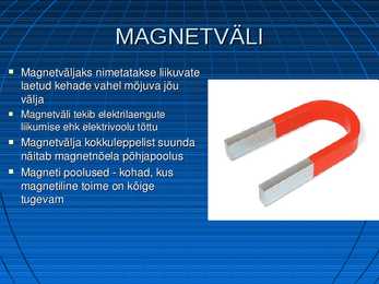 Magnetväli Magnetvälja jõujooned #5