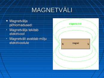 Magnetväli Magnetvälja jõujooned #6