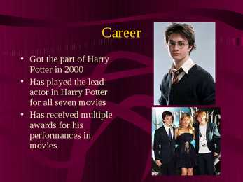 Daniel Radcliffe Presentation #3