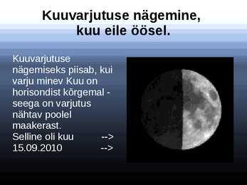 Kuuvarjutus #9