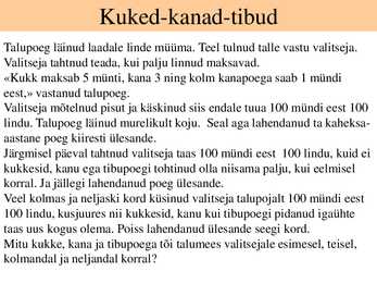 Lineaarsed võrrandi süsteemid #5